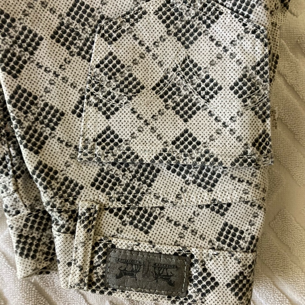 Levi’s 524 Too Super Low Argyle Pattern Jeans - image 3